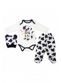 Modakids Bebek Köpekli 3 lü Zıbın Takım 037-886245-038