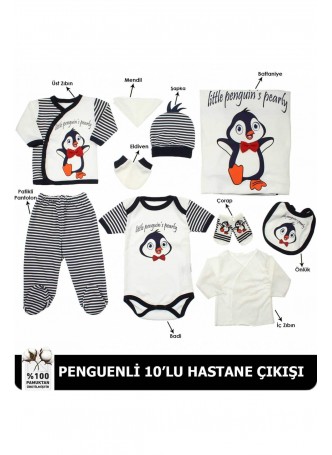 Pearly Baby Penguenli 10 lu Hastane Çıkışı 037-886266-012