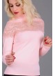 Dantel Küpürlü Balıkçı Pembe Bluz