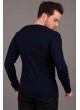 V Yaka Lacivert Sweatshirt
