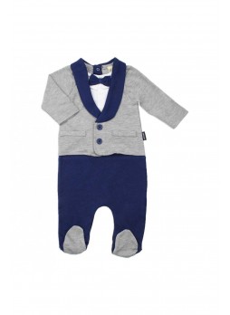 Wonder Kids Erkek Bebek Papyonlu Tulum 010-1363-011