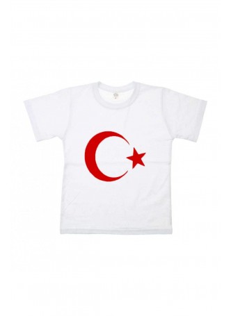 Unisex Çocuk Baskılı Beyaz Tshirt 019-1925-027