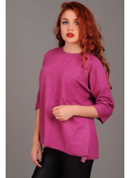 Cepli Salaş Fuşya Bluz