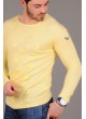 Apoletli Desenli Sarı Sweat