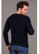 Apoletli Desenli Lacivert Sweat