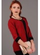 Krep Önü Tokalı Kırmızı Bluz