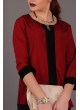 Krep Önü Tokalı Kırmızı Bluz