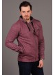 Kapşonlu Fermuarlı Bordo Ceket