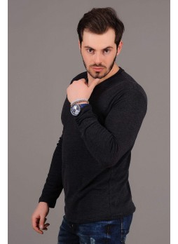 V Yaka Füme Sweat