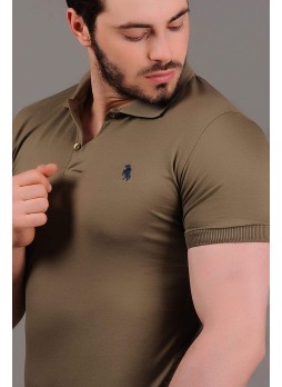 Polo Yaka Haki T-shirt