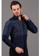 Kare Desenli Mavi Beyaz Gömlek