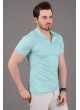 Polo Yaka Turkuaz T-Shirt