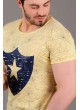 Yıldız Baskılı Sarı T-Shirt