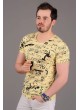Yazılı Baskı Sarı T-shirt