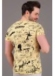 Yazılı Baskı Sarı T-shirt