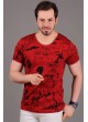Yazılı Baskı Kırmızı T-shirt 