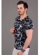 Yazılı Baskı Lacivert T-shirt
