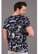 Yazılı Baskı Lacivert T-shirt