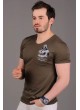 Darth Vader Baskılı Cepli Haki T-Shirt