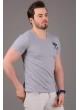 Darth Vader Baskılı Cepli Gri T-Shirt