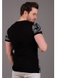 Armalı Siyah Kamuflaj T-Shirt