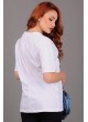 Super Baskılı V Yaka Beyaz T-shirt