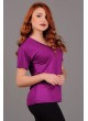 Salaş V Yaka Mor T-tshirt