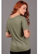 Salaş V Yaka Haki T-shirt
