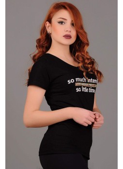 So Much V Yaka Siyah T-shirt