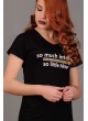 So Much V Yaka Siyah T-shirt