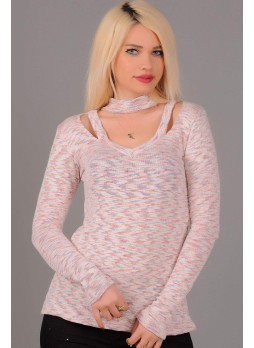 Kırçıllı Krem Bluz