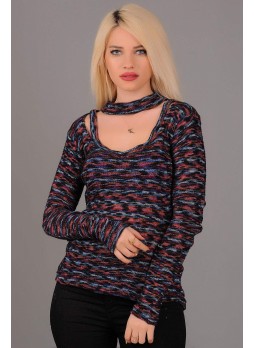Kırçıllı Siyah Bluz