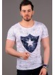 Yıldız Baskılı Beyaz T-shirt