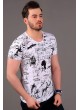 Yazı Baskılı Beyaz T-shirt