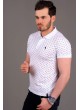 Damla Desen polo Yaka Beyaz T-shirt