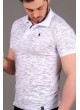 Kırçıllı Polo Yaka Beyaz T-shirt