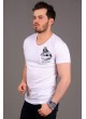 Darth Vater Baskılı Beyaz T-shirt