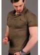 Kırçıllı Polo Yaka Haki T-shirt