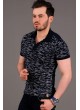Kırçıllı Polo Yaka Lacivert T-shirt