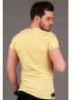 Yarasa Baskılı Sarı T-shirt