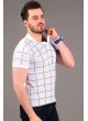 Çizgili Polo Yaka Beyaz T-shirt