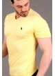 V Yaka Sarı T-shirt
