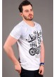 NY Baskılı Açık Mavi T-shirt
