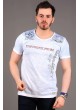 North Baskılı Mavi T-shirt