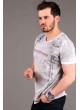 North Baskılı Füme T-shirt