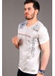 North Baskılı Krem T-shirt