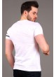 Apoletli Beyaz T-shirt