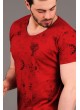 Baskılı Kırmızı T-shirt