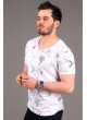 Baskılı Beyaz T-shirt