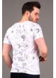 Baskılı Beyaz T-shirt